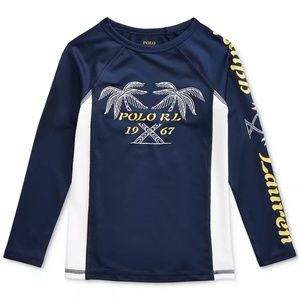 Polo by Ralph Lauren Kids Navy and White Swim Rashguard